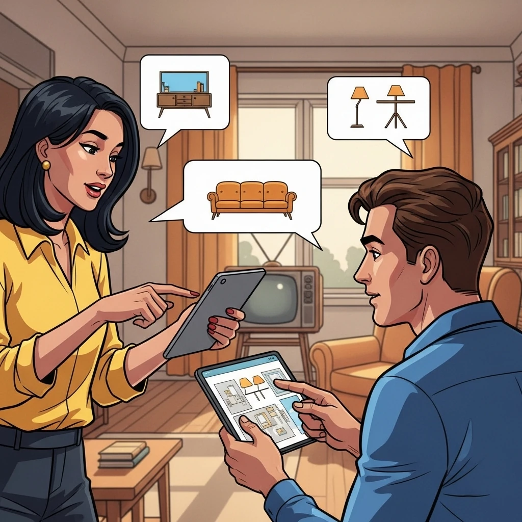 Profesional trabajando en proyecto de remodelación con cliente en Rosario